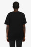 Balmain Black Cotton Retro Logo Short Sleeve T-Shirt Size S Mens
