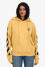 Off-White Yellow Cotton 'Agreement' Hoodie Size S Mens