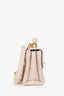 Pre-Loved Chanel™ 2020 Beige Lambskin Mini Top Handle Bag with Quilted Gold Hardware