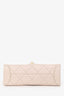 Pre-Loved Chanel™ 2020 Beige Lambskin Mini Top Handle Bag with Quilted Gold Hardware