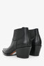 Christian Dior Black Leather Western Heeled Boots with Star Detail Size 38.5
