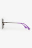 Fendi Purple 'Sky Logo' Aviator Sunglasses