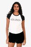 Chrome Hearts White/Black Graphic Logo Short Sleeve T-Shirt Size M