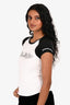 Chrome Hearts White/Black Graphic Logo Short Sleeve T-Shirt Size M