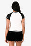 Chrome Hearts White/Black Graphic Logo Short Sleeve T-Shirt Size M