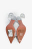 Amina Muaddi PVC Crystal Embellished Pointed Pumps Size 39
