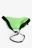 Balenciaga Neon Green Canvas Logo Belt Bag