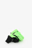 Balenciaga Neon Green Canvas Logo Belt Bag
