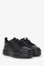 Hermès Black Leather Happy Sneakers Size 35