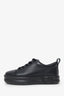 Hermès Black Leather Happy Sneakers Size 35