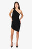 Norma Kamali Black 'Diana' One-shoulder Dress Size S