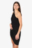 Norma Kamali Black 'Diana' One-shoulder Dress Size S