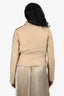 A.L.C. Cream Tied Sides Leather Jacket Size 6