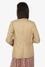 Burberry Beige Quilted Light Weight Jacket Size XS