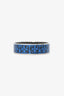Hermès Blue/Black Enamel Printed Wide Balcons du Guadalquivir Bracelet