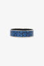 Hermès Blue/Black Enamel Printed Wide Balcons du Guadalquivir Bracelet