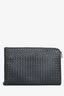 Bottega Veneta Grey Intrecciato Leather Laptop Case