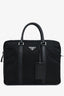 Prada Black Nylon Saffiano Leather Trim Briefcase