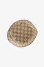 Gucci Brown Canvas/Leather Trim Monogram Bucket Hat Size M