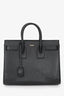 Saint Laurent 2014 Black Grained Leather Sac De Jour with Strap