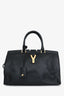 Saint Laurent Black Leather Medium Classic Y Cabas Tote