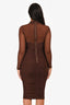 Bardot Brown Mesh 'Aliyah' Dress Size 4