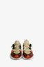 Chloe Beige/Multi Snake Printed Sneakers Size 40