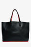 Christian Louboutin Black Leather Spike 'Cabata' Tote