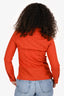 Prada Orange Button Down Dress Shirt Size 38