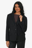 Jil Sander Black Single Breasted Blazer Size 36