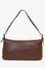 Fendi Brown Leather Baguette Shoulder Bag (Refurbished)