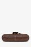 Fendi Brown Leather Baguette Shoulder Bag (Refurbished)