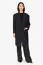 Junya Watanabe Black Wool Striped Blazer Coat Size XS