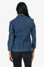 Love Moschino Blue Denim Logo Blazer Size 2