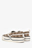 Gucci Beige Canvas GG Supreme Slip On Sneakers Size 34.5