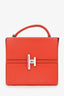 Hermès 2018 Red Mysore Leather Cinhetic Box Top Handle