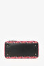 Christian Dior 2015 Black Patent Leather Sequin Lady Dior with Strap