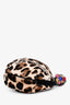 Dolce & Gabbana Ponyhair Calfskin Leopard Print Clutch with Chain