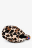Dolce & Gabbana Ponyhair Calfskin Leopard Print Clutch with Chain