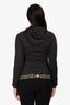 Versace Black Zip Up Hoodie Size 1