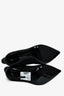 Saint Laurent Black Crystal Embellished Logo 'Opyum' Boots Size 38