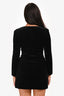 A.L.C. Black Velvet Button Down Dress Size 4