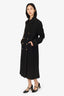 Junya Watanabe Comme des Garcons Black Wool Reversible Double Breasted Coat Size M