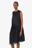 Comme des Garcons Black Puffy Mesh Sleeveless Maxi Dress Size S
