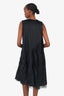 Comme des Garcons Black Puffy Mesh Sleeveless Maxi Dress Size S