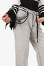 SMFK × Batman Grey Splatter Baggy Distressed Jeans Size 1