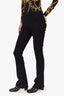 L'agence Black Flared Trousers Size 25