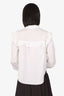 Veronica Beard White Ruffled Blouse Estimated Size M