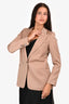 Reiss Beige Single Buttoned Blazer Size 2