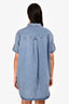 Sezane Blue Denim Short Sleeve Mini Dress Size 40